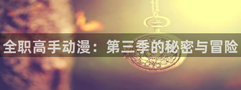 动漫天堂3d：全职高手动漫：第三季的秘密与冒险