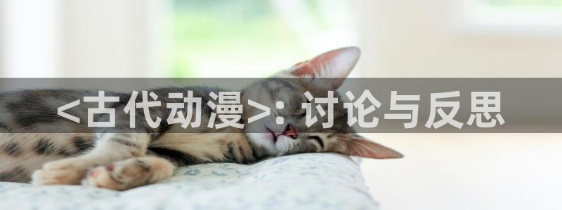 动漫天堂：<古代动漫>: 讨论与反思